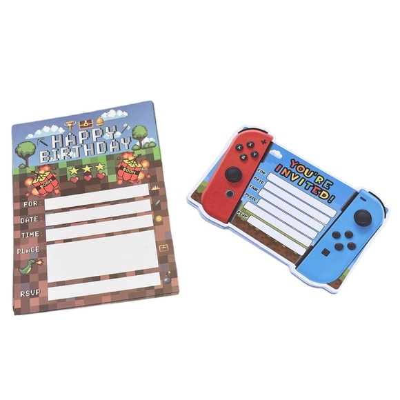 Gamer Party Invites - Picture 2 of 4